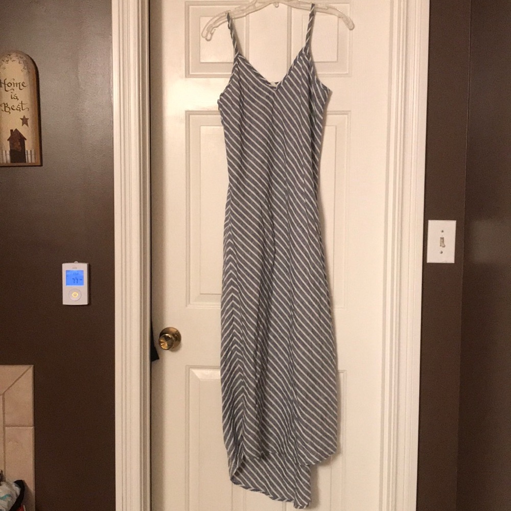 Blue & White Striped Summery Dress